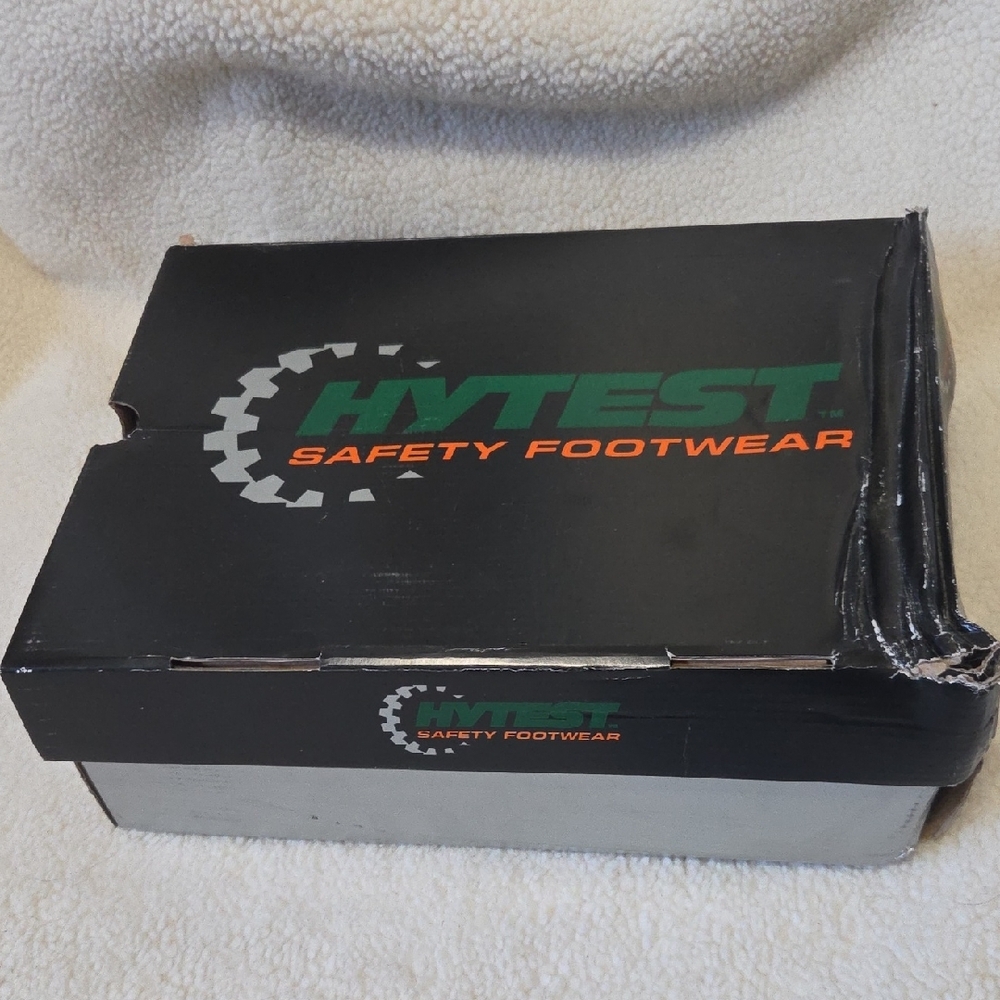 Hytest Dark Brown and Orange Steel Toe Waterproof Work Boots NIB - Picture 4 of 6